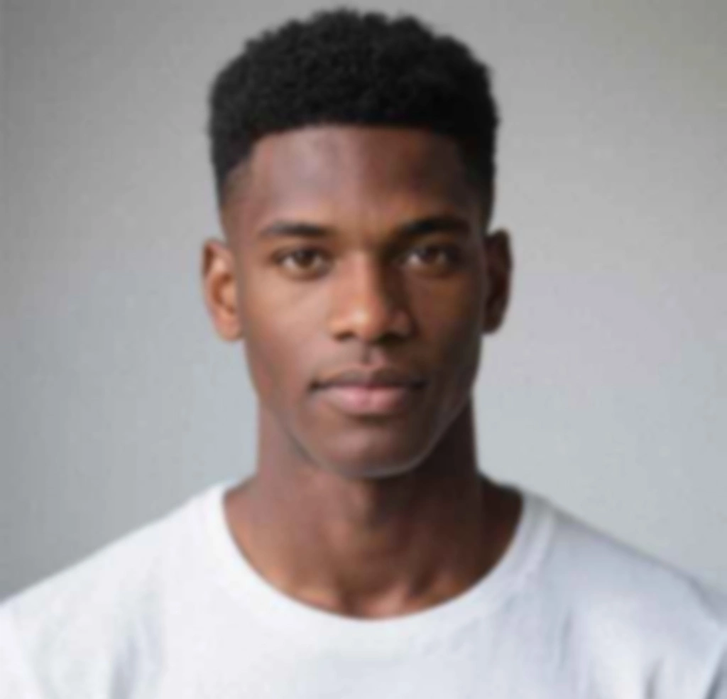 Blurry portrait photo before AI face enhancement